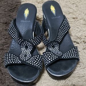 Black Volatile Sandals